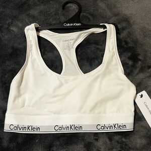 CALVIN KLEIN White Sports Bra